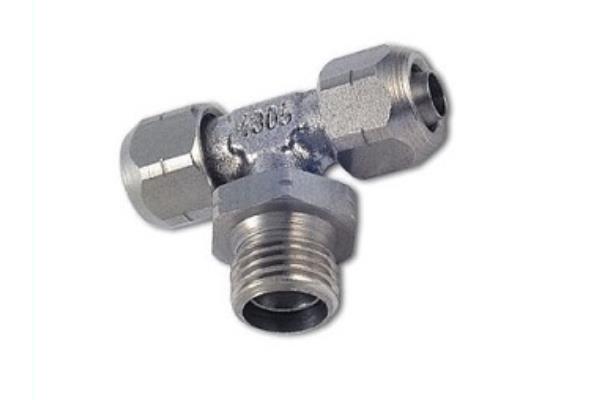 CYLINDRICAL SWIVEL MALE CENTRAL T-FITTING