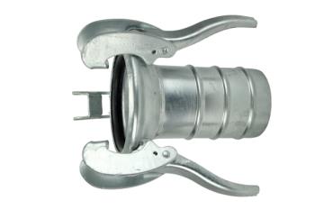 THREE-LEVER FEMALE ZINC-PLATED SPHERICAL HOSE CONNECTOR