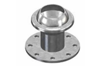 154 - MALE SPHERICAL CONNECTOR GALVANIZED FLANGED