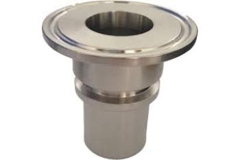 SMOOTH STAINLESS STEEL CLAMP FITTING WITH UNDERHEAD RING DIN 32676